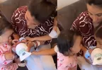 Samahara Lobatón: Xianna y Ainara conocieron a su hermanito
