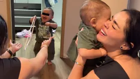 'La Segura' estalló de emoción por los primeros pasos de su bebé