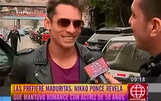 Nikko Ponce confirmó que tuvo romance con actriz de 50 años - Noticias de laly-goyzueta