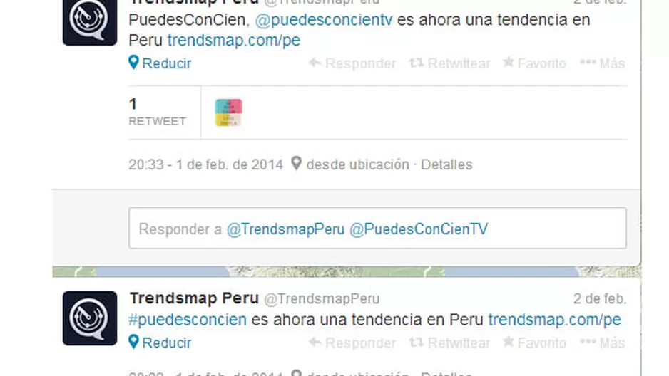 	Puedes con Cien fue tendencia