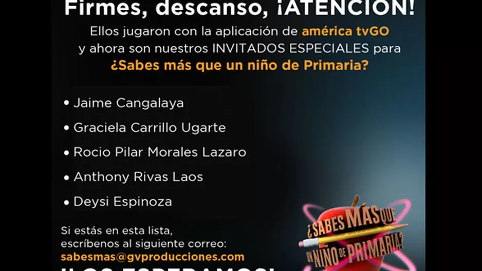 Los mejores alumnos de Sabes más