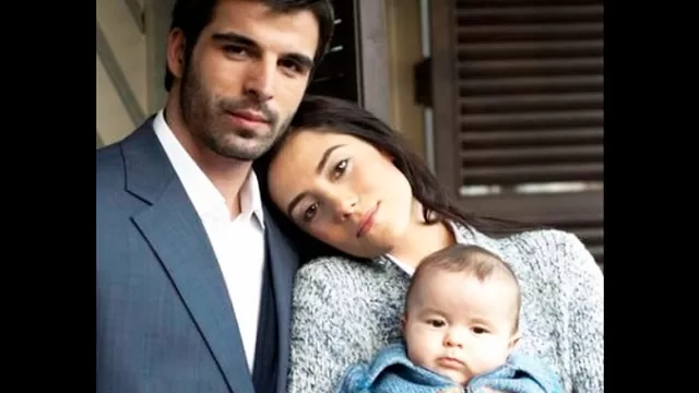 	Sila y Boran felices junto a su hijo Bedirhan