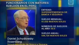 Estos son los funcionarios estatales con mayor sueldo