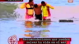 Peligro en la playa: esto debes hacer cuando tu vida esté en riesgo 