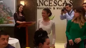 July sorprendió con radical cambio de look en la inauguración del restaurante de Diego