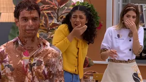 July y Alessia quedaron asqueadas al ver a Cristóbal embarrado