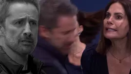 Marcela lanzó cachetada a Leonardo