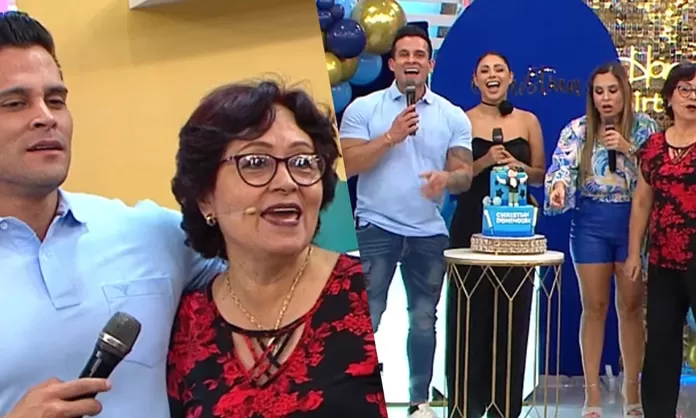 Christian Domínguez se emocionó con sorpresa de sus padres en su cumpleaños