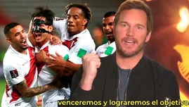 Chris Pratt se declaró hincha de la selección peruana y alentó así al equipo de Ricardo Gareca.