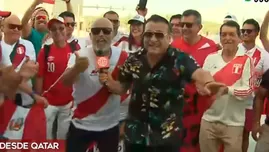 Perú vs Australia: Juan Carlos Orderique celebró en las previas junto a hinchas peruanas en Qatar