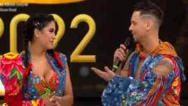 La pareja derrochó ternura en el escenario