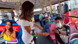 Alvina Ruiz recuerda su pasado como cobradora de bus 