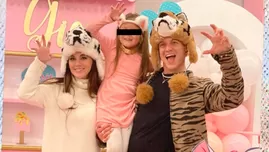 Gino Pesaressi y Mariana Vértiz celebraron juntos el cumpleaños de su hija Gia.