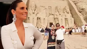 Laura Borlini y su novio celebraron su primer aniversario en Egipto