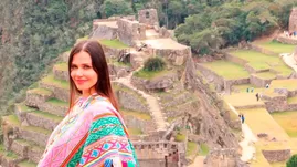 Maju Mantilla celebró su cumpleaños en Machu Picchu.