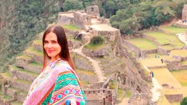 Maju Mantilla celebró su cumpleaños en Machu Picchu.