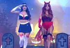 Alejandra Baigorria se enfrentó a Onelia Molina en sensual desfile por Halloween