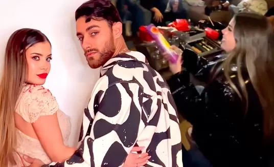 Flavia Laos protagonizó blooper durante el estreno de la nueva canción de Austin Palao