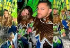 Flavia Laos y Austin Palao se lucieron en traje y bailando samba durante el Carnaval de Río de Janeiro