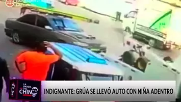 San Martín de Porres: Padre denuncia que grúa se llevó su auto con su hija adentro