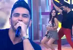 Rafael Cardozo cantó "Besito en la boca" con sensual baile junto a Rosángela Espinoza