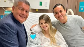 Cesar Acuña celebró así el nacimiento del hijo de Brunella y Richard: "Muy feliz"