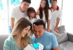 Brunella Horna y Richard Acuña posaron para tierna foto familiar con sus hijos