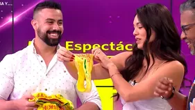 Jazmín Pinedo recibió bochornoso regalo por Año Nuevo en vivo y tuvo inesperada reacción