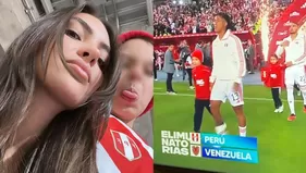 Natalie Vértiz conmovida al ver a su hijo mayor Liam en el partido Perú vs. Venezuela