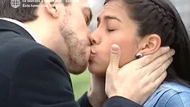 	<p>Natasha y Roberto se dieron apasionado beso.</p>